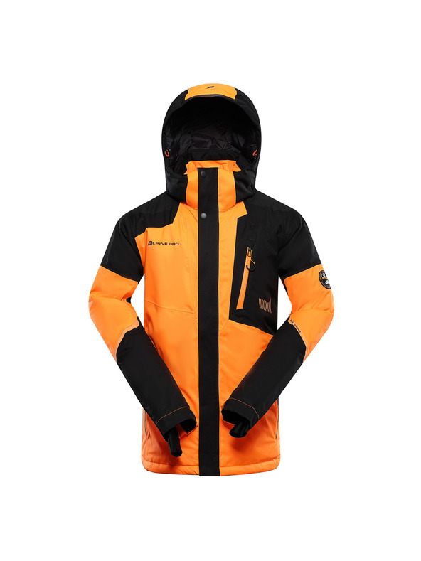 ALPINE PRO Pánska lyžiarska bunda s membránou ptx snow ALPINE PRO DEAR neon shocking orange