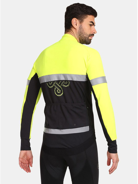 Kilpi Žlto-čierna pánska softshellová cyklistická bunda Kilpi NERETO-M