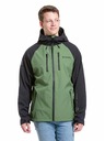 Meatfly Meatfly pánska softshell bunda Rasmussen Forest Green/Black | Čierna | Veľkosť