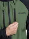 Meatfly Meatfly pánska softshell bunda Rasmussen Forest Green/Black | Čierna | Veľkosť