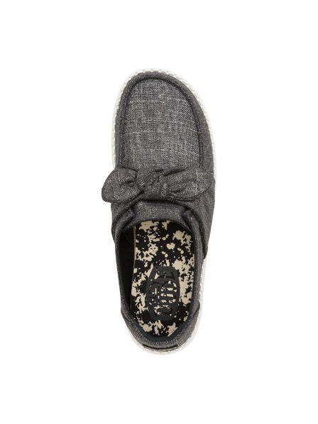 Hey Dude Dámske čierne slip on tenisky Hey Dude