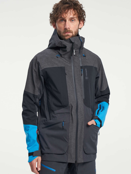 Tenson Pánska skialpinistická membránová bunda TENSON Touring Shell Jacket M tmavosivá