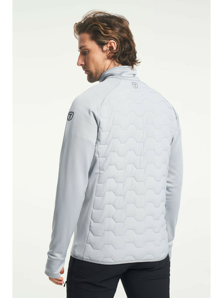 Tenson Pánska Hybridná Bunda TENSON TXlite Hybrid Zip M Svetlo Šedá