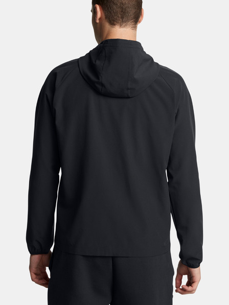 Under Armour Pánska bunda Under Armour UA Stretch Wvn WindbreakerEU-BLK