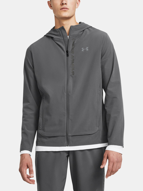 Under Armour Pánska bunda Under Armour UA OUTRUN THE STORM JACKET-GRY