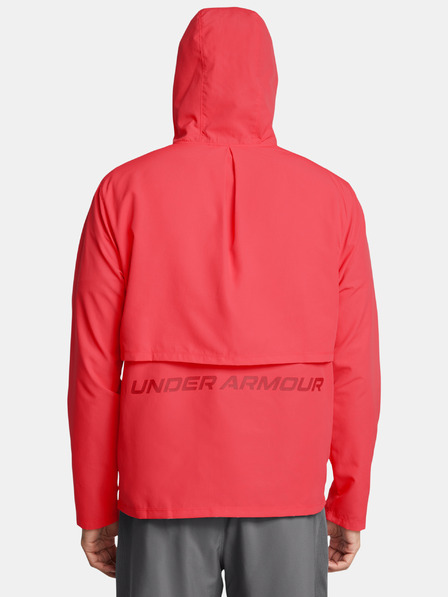 Under Armour Pánska bunda Under Armour UA Launch Hooded Jacket-RED