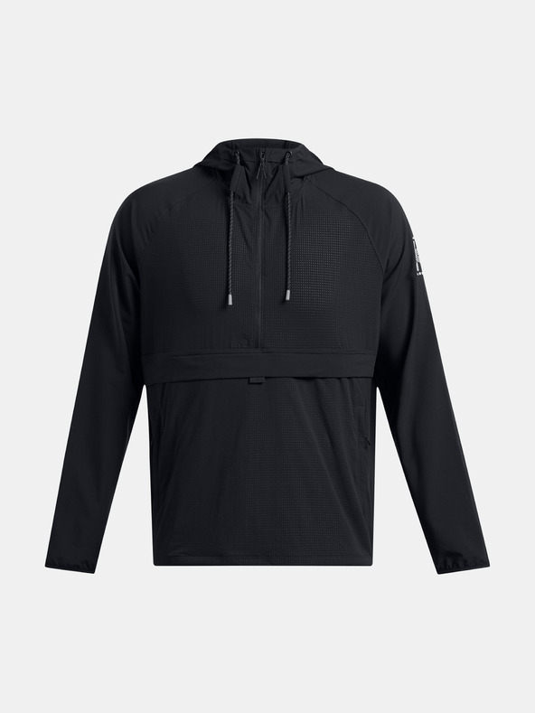 Under Armour Pánska bunda Under Armour UA RUN ANYWHERE ANORAK-BLK