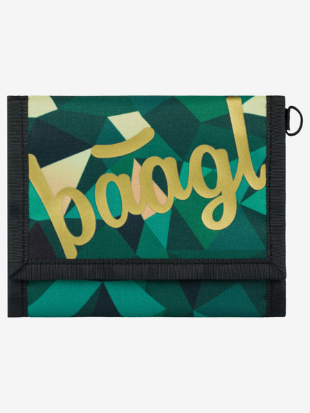 BAAGL  Zelená peňaženka Baagl Polygon