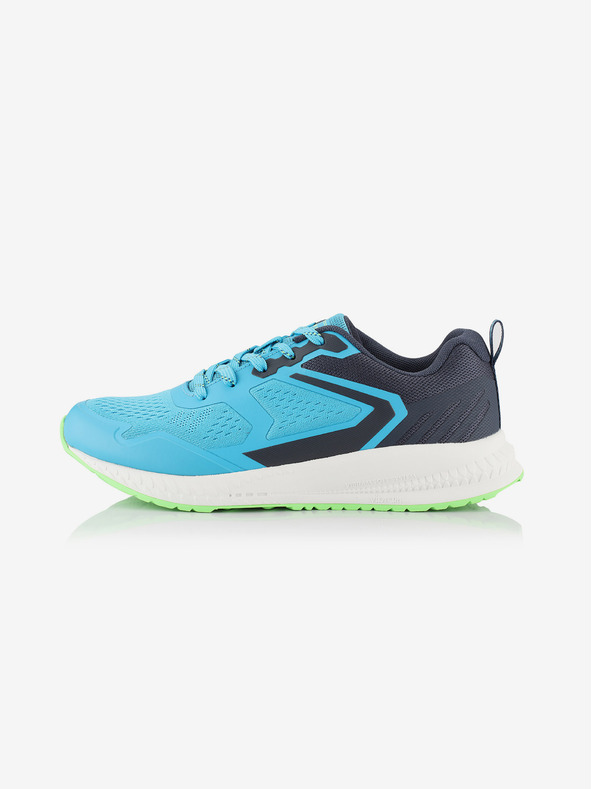ALPINE PRO Športová bežecká obuv s antibakteriálnou vložkou ALPINE PRO NAREME neon atomic blue