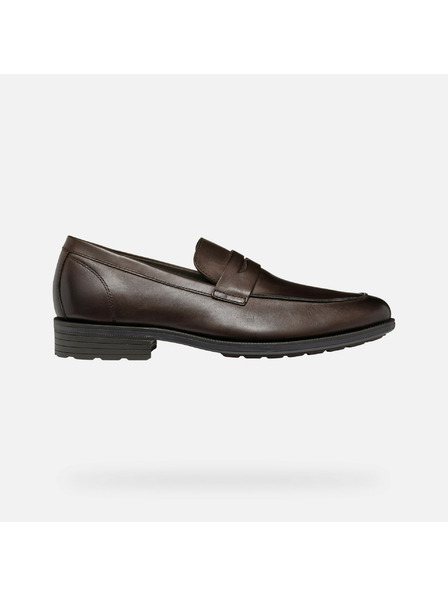 Geox Tmavohnedé pánske mokasíny Geox Walk Pleasure F