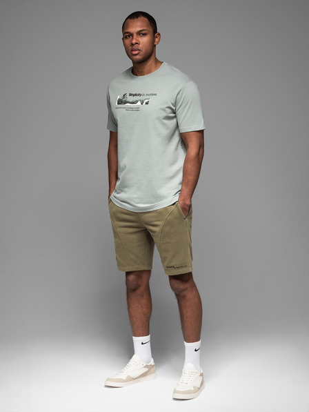 Ombre Clothing Pánske krátke teplákové kraťasy s potlačou Ombre Clothing