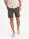 Ombre Clothing Pánske pletené šortky so zahrnutými nohavicami Ombre Clothing
