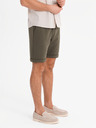 Ombre Clothing Pánske pletené šortky so zahrnutými nohavicami Ombre Clothing