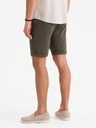 Ombre Clothing Pánske pletené šortky so zahrnutými nohavicami Ombre Clothing