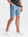 Ombre Clothing Pánske džínsové šortky so zahrnutými nohavicami Ombre Clothing