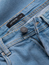 Ombre Clothing Pánske džínsové šortky so zahrnutými nohavicami Ombre Clothing