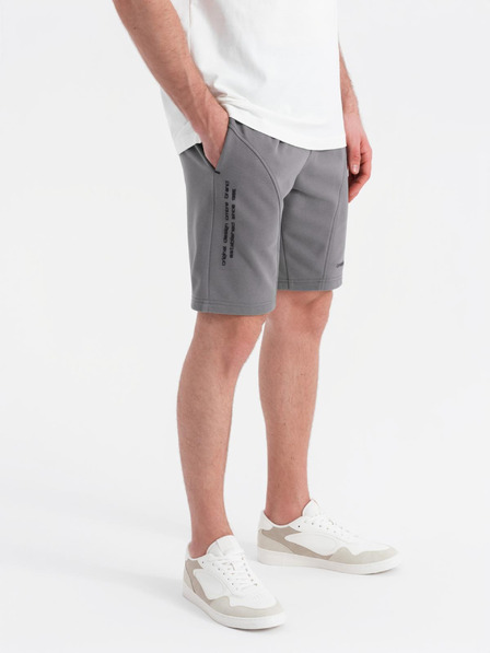 Ombre Clothing Pánske krátke teplákové šortky s potlačou Ombre Clothing