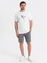 Ombre Clothing Pánske krátke teplákové šortky s potlačou Ombre Clothing