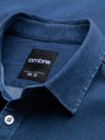 Ombre Clothing Pánska džínsová košeľa s lyocellom a výšivkou na hrudi Ombre Clothing