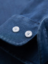 Ombre Clothing Pánska džínsová košeľa s lyocellom a výšivkou na hrudi Ombre Clothing