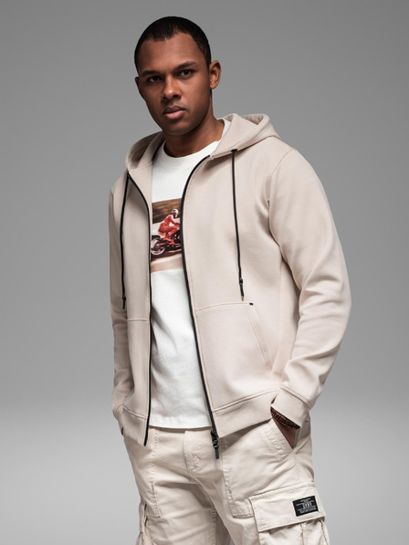 Ombre Clothing Mikina s kapucňou v streetwearovom štýle Ombre Clothing