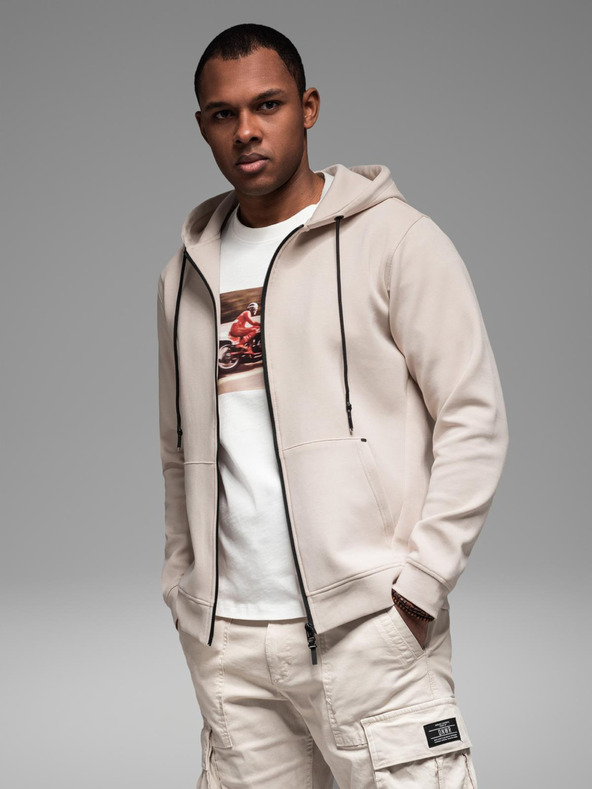 Ombre Clothing Mikina s kapucňou v streetwearovom štýle Ombre Clothing