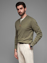 Ombre Clothing Pánsky pletený sveter so štruktúrovanými bodkami Ombre Clothing