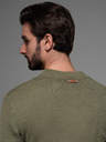 Ombre Clothing Pánsky pletený sveter so štruktúrovanými bodkami Ombre Clothing