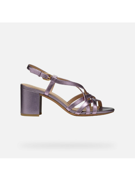 Geox Fialové dámske sandále Geox Virnilisa 65 S