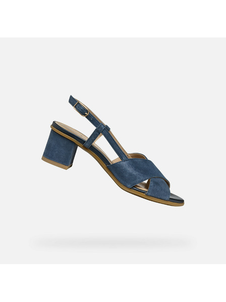 Geox Tmavo modré dámske sandále Geox Aurely 50