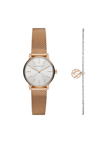 Armani Exchange Darčeková sada hodiniek a náramku Armani Exchange LOLA AX7121