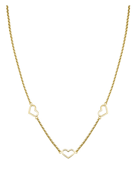 Rosefield Rosefield zlatý náhrdelník Triple Heart JNTHG-J535