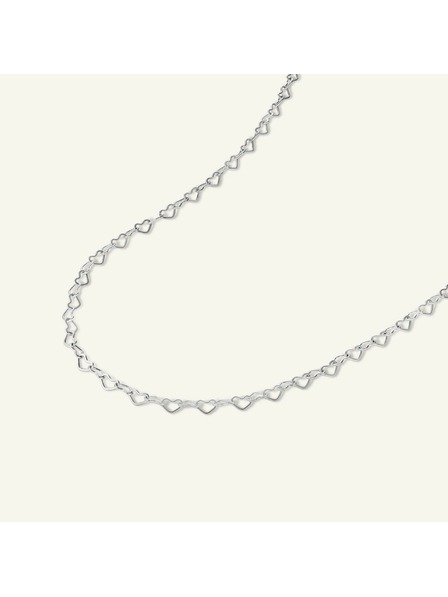 Rosefield Rosefield náhrdelník striebornej farby Heart Chain JNHCS-J685