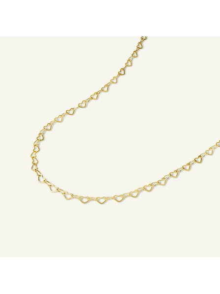Rosefield Rosefield náhrdelník zlatej farby Heart Chain JNHCG-J684