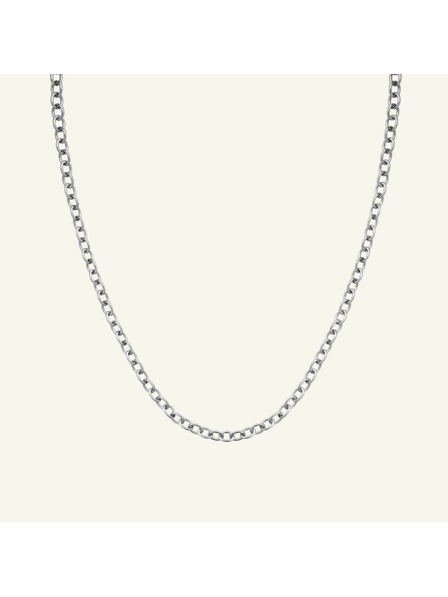 Rosefield Rosefield náhrdelník striebornej farby Oval Chainlink JNOCS-J627