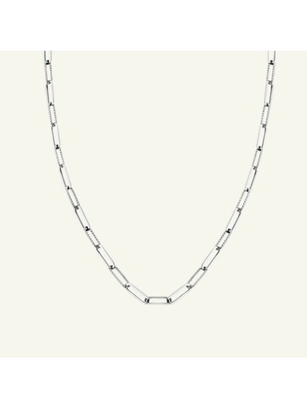 Rosefield Rosefield náhrdelník striebornej farby Hammered Chain JNHCS-J629
