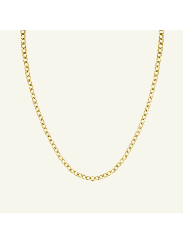 Rosefield Rosefield náhrdelník zlatej farby Oval Chainlink JNOCG-J626