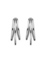 Rosefield Rosefield náušnice striebornej farby Triple Hoops JETHS-J574