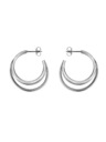 Rosefield Rosefield náušnice striebornej farby Triple Hoops JETHS-J574