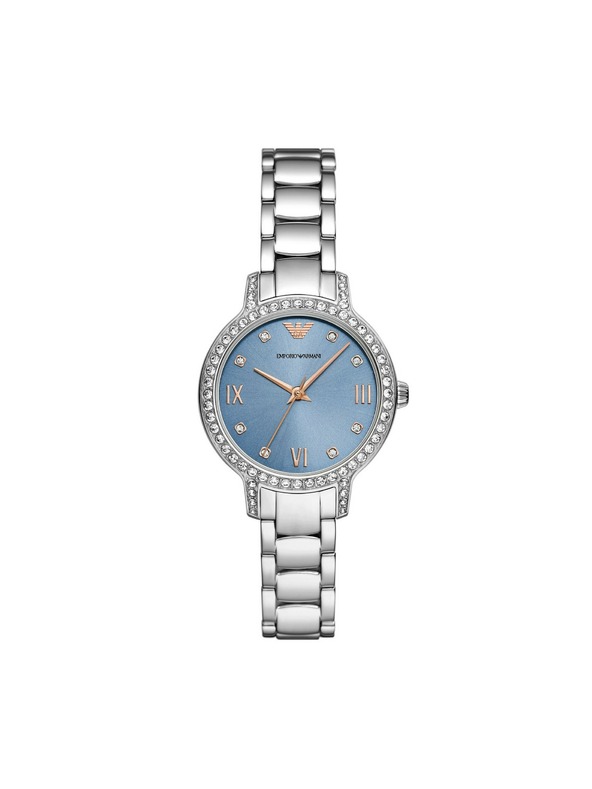 Emporio Armani Dámske guľaté hodinky Emporio Armani Cleo AR11585