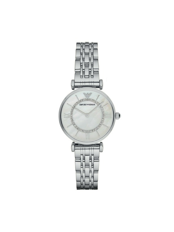 Emporio Armani Dámske guľaté hodinky Emporio Armani GIANNI T-BAR AR1908