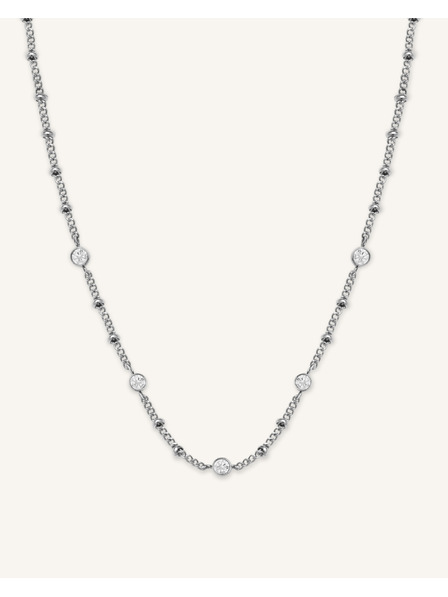 Rosefield Rosefield náhrdelník striebornej farby Crystal JNSCS-J612