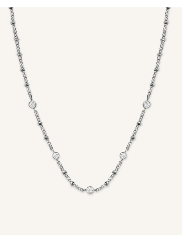 Rosefield Rosefield náhrdelník striebornej farby Crystal JNSCS-J612
