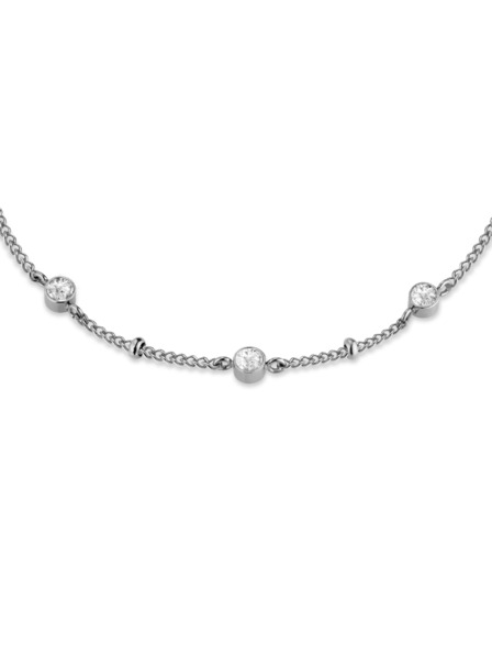 Rosefield Rosefield náhrdelník striebornej farby Crystal JNSCS-J612