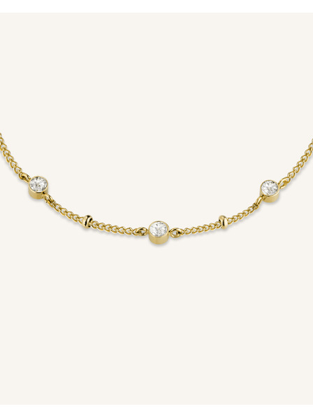Rosefield Rosefield náhrdelník zlatej farby Crystal JCSCG-J266