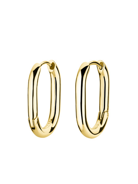 Rosefield Rosefield náušnice zlatej farby Small Oval Hoops JEOSG-J569