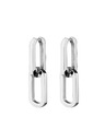 Rosefield Rosefield náušnice striebornej farby Dual Hoops JEDHS-J586