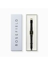 Rosefield Dámske hodinky Rosefield Boxy XS Black Leather QBBLG-Q53