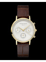 Rosefield Rosefield hodinky NCDBG-N93 The Gabby White Sunray Croco Dark Brown Gold