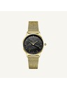 Rosefield Dámske hodinky Rosefield Pearl Edit Mesh Black Gold RBGMG-R07